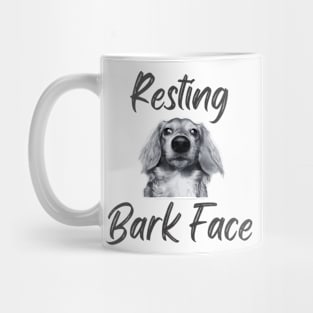 Resting Bark Face Dachshund Mug